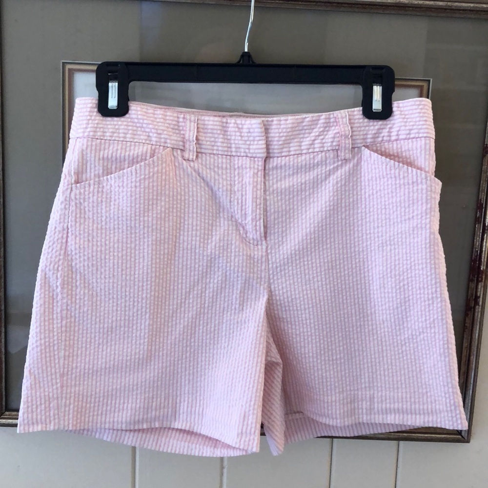JCrew Seersucker short-light pink